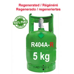 5 Kg R404a REGENERATED REFRIGERANT GAS REFILLABLE CYLINDER