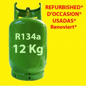 12 Kg GAS REFRIGERANTE R134a BOMBONA RELLENABLE